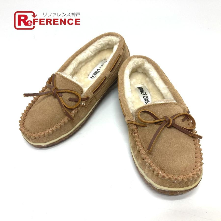 未使用 Minnetonka ミネトンカ モカシン ローファー 革靴 靴 ローファー ブラウン レディース【中古】 | Minnetonka