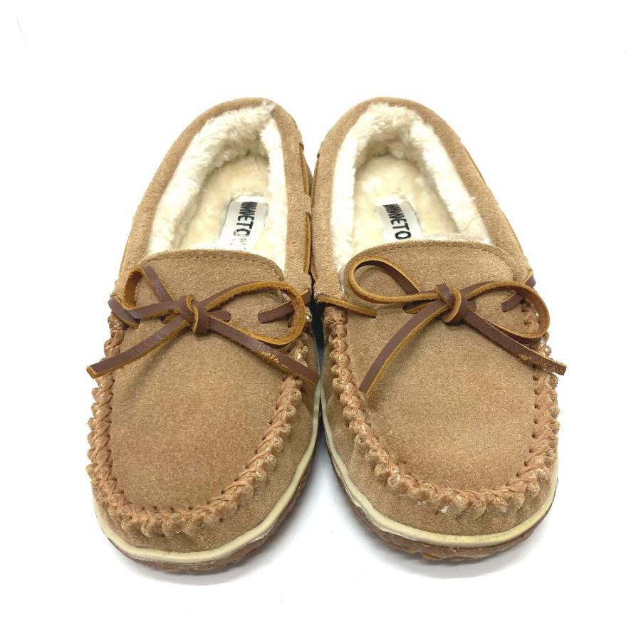 未使用 Minnetonka ミネトンカ モカシン ローファー 革靴 靴 ローファー ブラウン レディース【中古】 | Minnetonka | 01