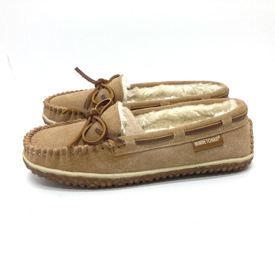 未使用 Minnetonka ミネトンカ モカシン ローファー 革靴 靴 ローファー ブラウン レディース【中古】 | Minnetonka | 03