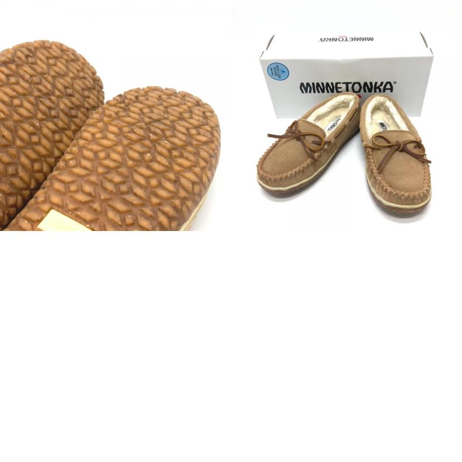 未使用 Minnetonka ミネトンカ モカシン ローファー 革靴 靴 ローファー ブラウン レディース【中古】 | Minnetonka | 09