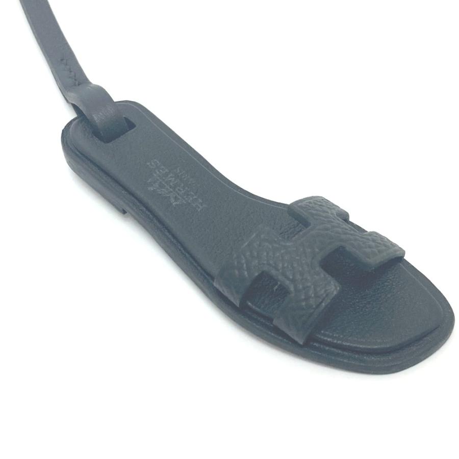 HERMES エルメス オランナノ ソーブラック カバン キーホルダー モノクローム  サンダル バッグチャーム ブラック レディース【中古】 | HERMES | 04