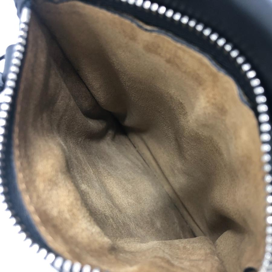 LOEWE ロエベ ロゴ ガゼットフラット クロスボディ ポシェット ショルダーバッグ ブラック レディース【中古】 | LOEWE | 07