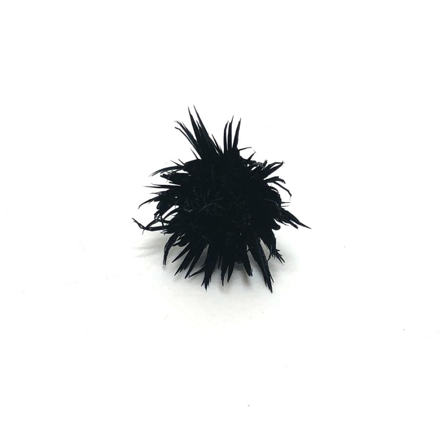 GIVENCHY Paris ジバンシー ファーモチーフ  ピアス アクセサリー フェザー ２WAY ピアス ブラック レディース【中古】 |  | 03