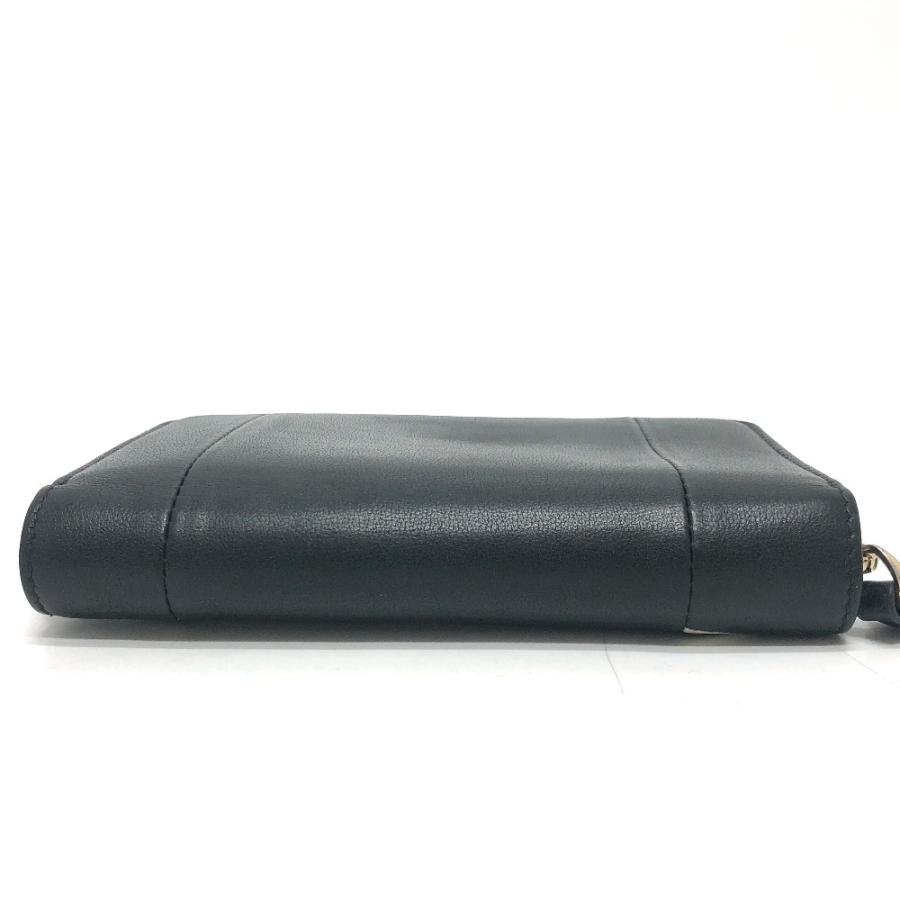 VALENTINO ヴァレンティノ Ｖロゴ 二つ折り財布 ミドルウォレット 小物 2つ折り財布 ブラック メンズ【中古】 | VALENTINO | 03