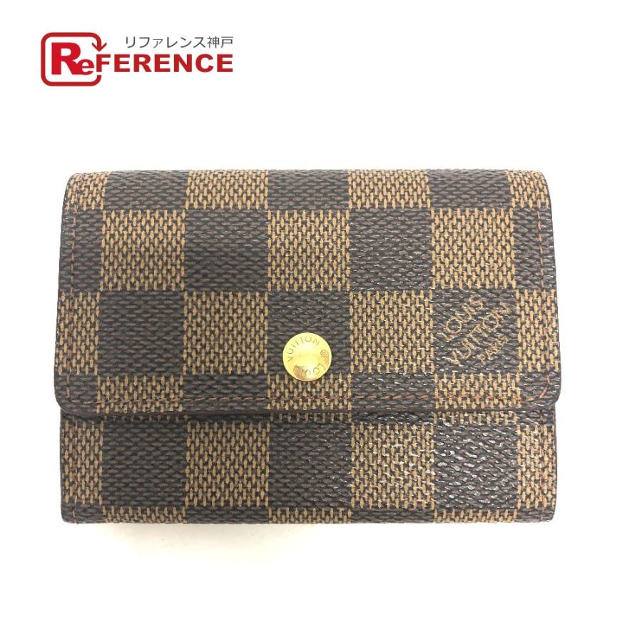 LOUIS VUITTON ルイヴィトン N61930 ポルトモネ・プラ 小銭入れ 財布  ミニウォレット コインケース エベヌ ブラウン レディース【中古】 | LOUIS VUITTON