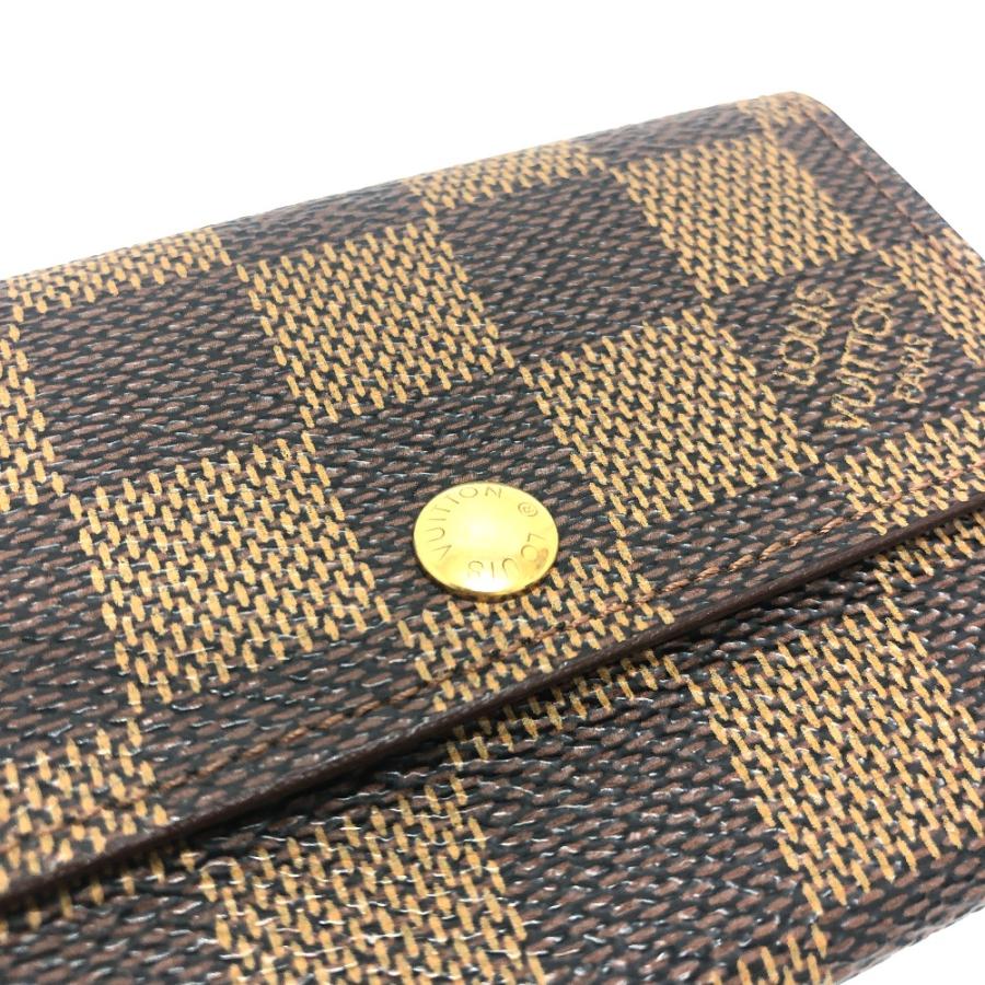 LOUIS VUITTON ルイヴィトン N61930 ポルトモネ・プラ 小銭入れ 財布  ミニウォレット コインケース エベヌ ブラウン レディース【中古】 | LOUIS VUITTON | 06