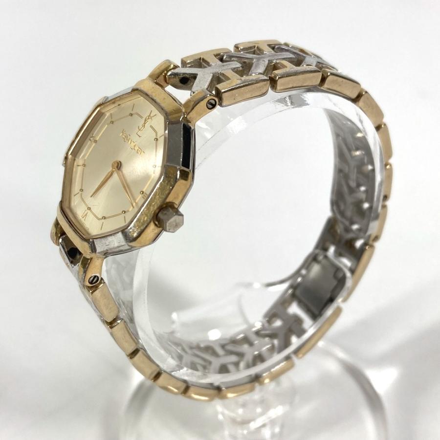YVES SAINT LAURENT イヴ・サンローラン オクタゴン 腕時計 クォーツ シルバー レディース【中古】 | Yves Saint Laurent | 01