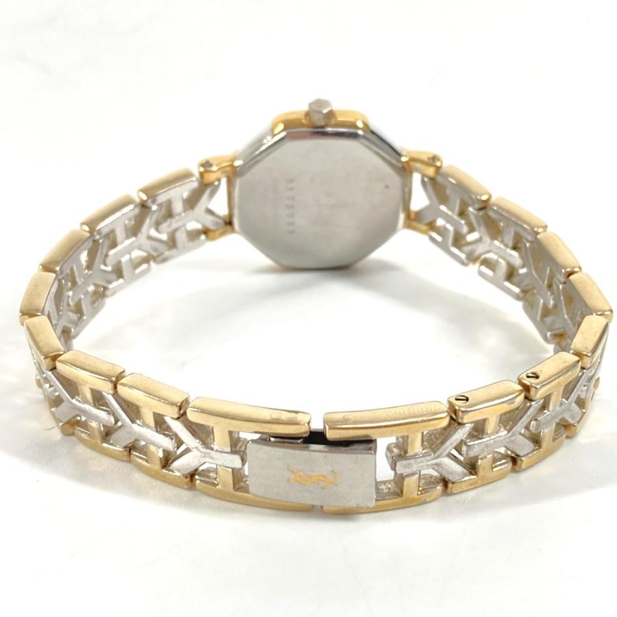 YVES SAINT LAURENT イヴ・サンローラン オクタゴン 腕時計 クォーツ シルバー レディース【中古】 | Yves Saint Laurent | 02
