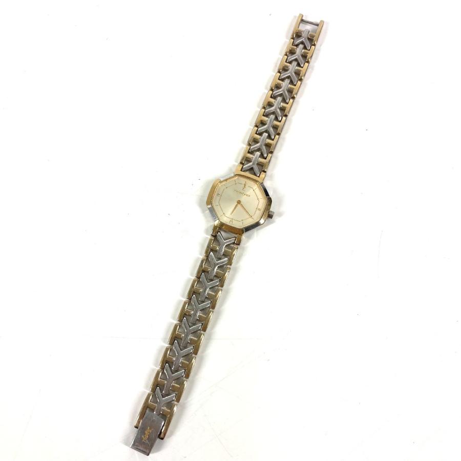 YVES SAINT LAURENT イヴ・サンローラン オクタゴン 腕時計 クォーツ シルバー レディース【中古】 | Yves Saint Laurent | 06