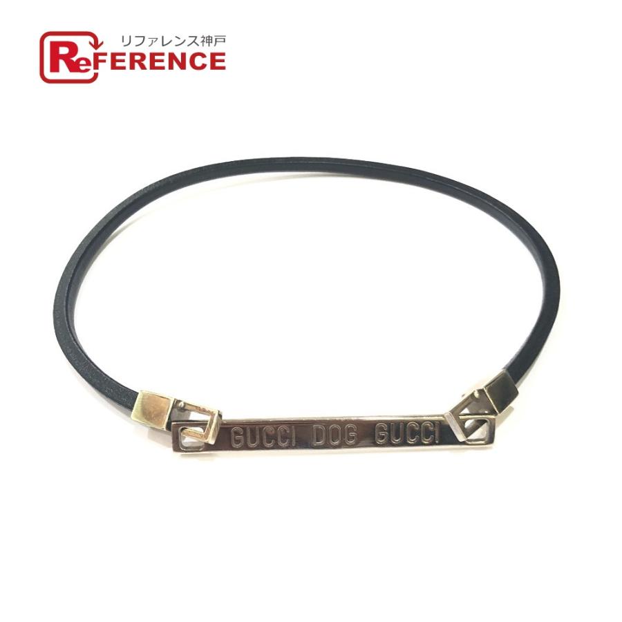GUCCI グッチ GUCCI DOG GUCCI ドッグ 犬用 チョーカー ネックレス チョーカー ブラック ユニセックス【中古】 | GUCCI