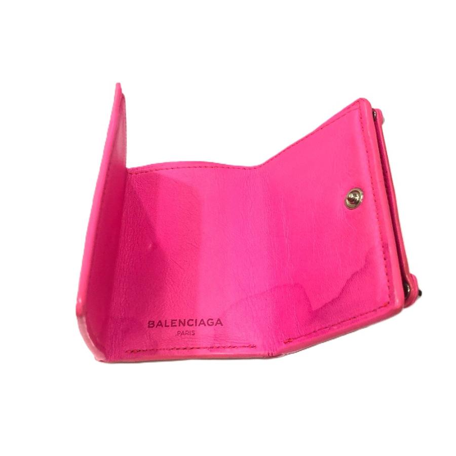BALENCIAGA バレンシアガ 203437 クラシック コンパクトウォレット 3つ折り財布 財布 3つ折り財布 ピンク レディース【中古】 | BALENCIAGA | 03