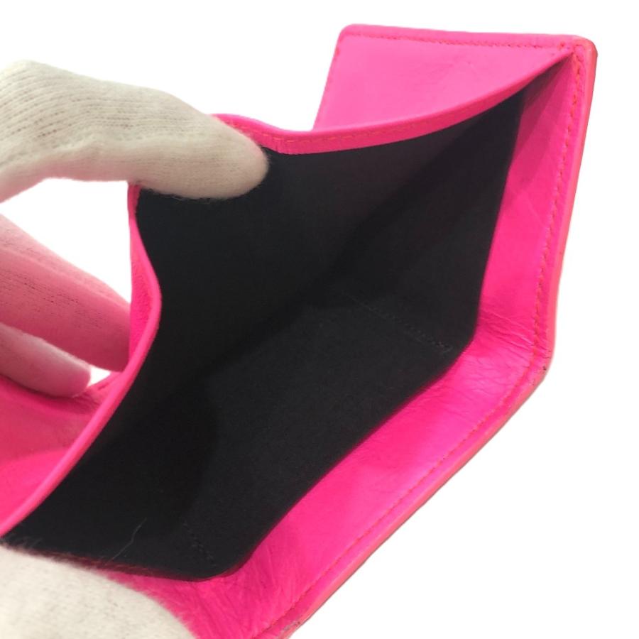 BALENCIAGA バレンシアガ 203437 クラシック コンパクトウォレット 3つ折り財布 財布 3つ折り財布 ピンク レディース【中古】 | BALENCIAGA | 06