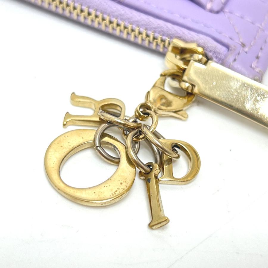 Dior ディオール S0965ONMJ コスモス ジップ カードケース レディディオール コインケース パープル レディース【中古】 |  | 02