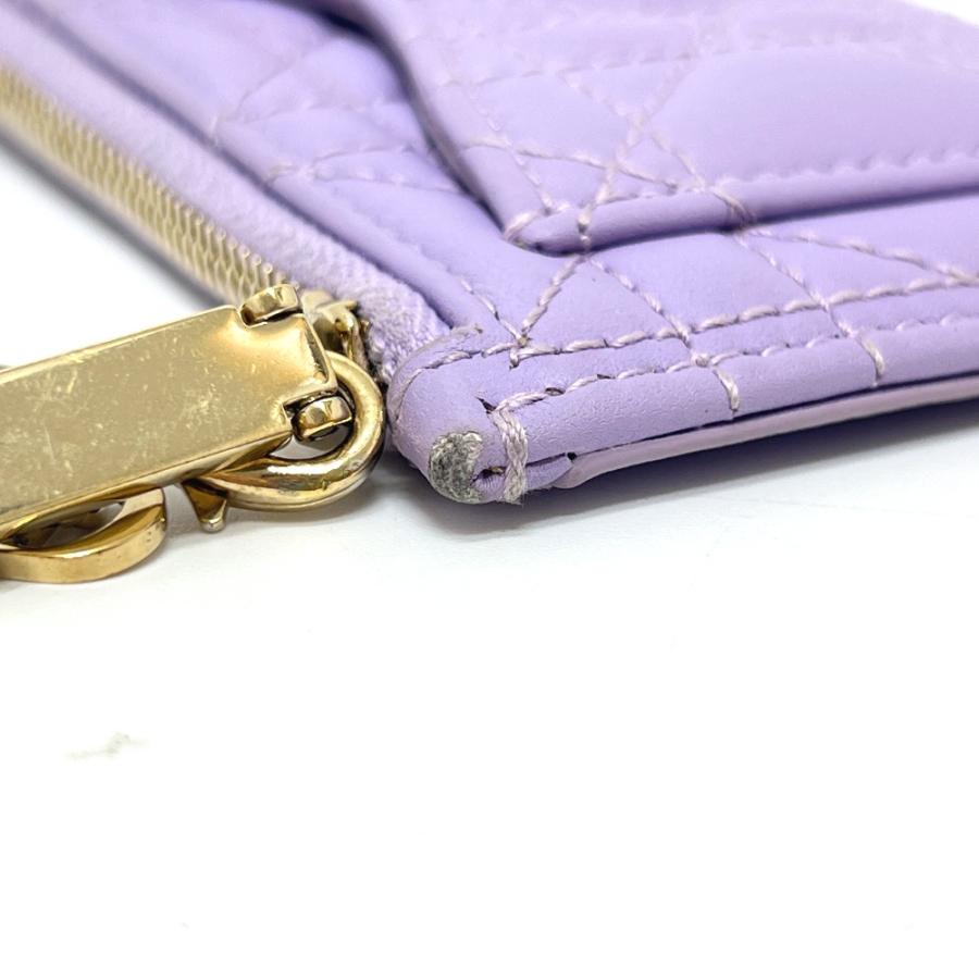 Dior ディオール S0965ONMJ コスモス ジップ カードケース レディディオール コインケース パープル レディース【中古】 |  | 03