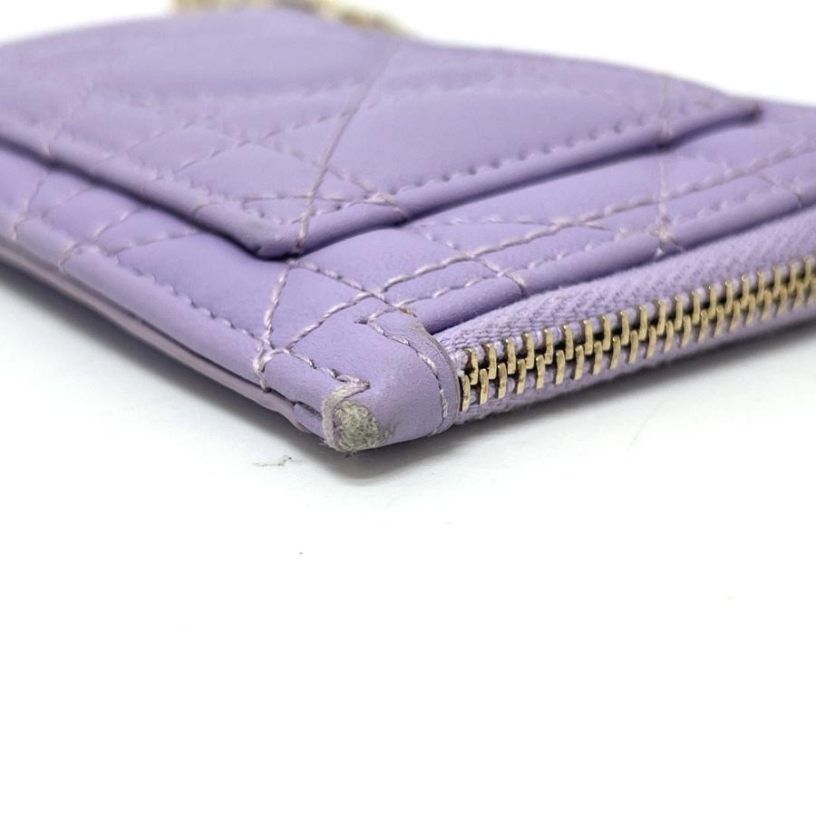 Dior ディオール S0965ONMJ コスモス ジップ カードケース レディディオール コインケース パープル レディース【中古】 |  | 05