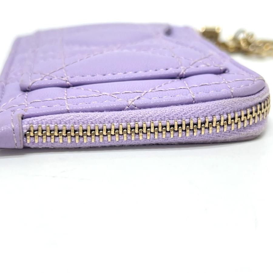 Dior ディオール S0965ONMJ コスモス ジップ カードケース レディディオール コインケース パープル レディース【中古】 |  | 06