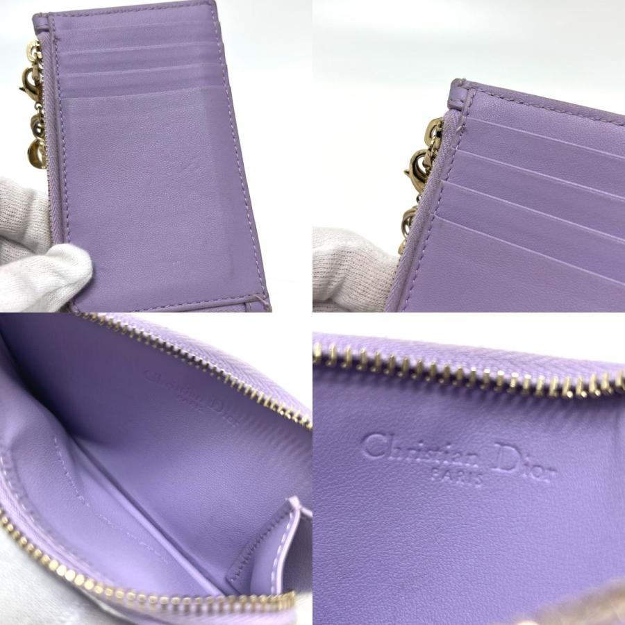 Dior ディオール S0965ONMJ コスモス ジップ カードケース レディディオール コインケース パープル レディース【中古】 |  | 08