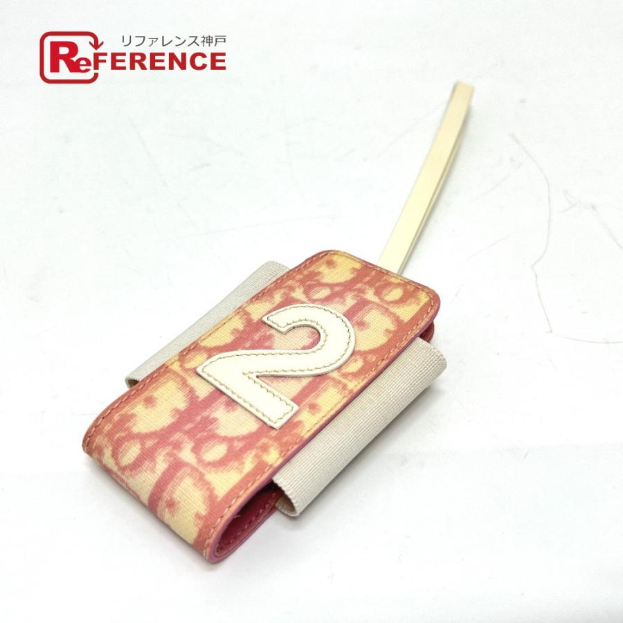 Dior ディオール トロッター No.2 ストラップ 携帯ケース ピンク レディース【中古】 | 