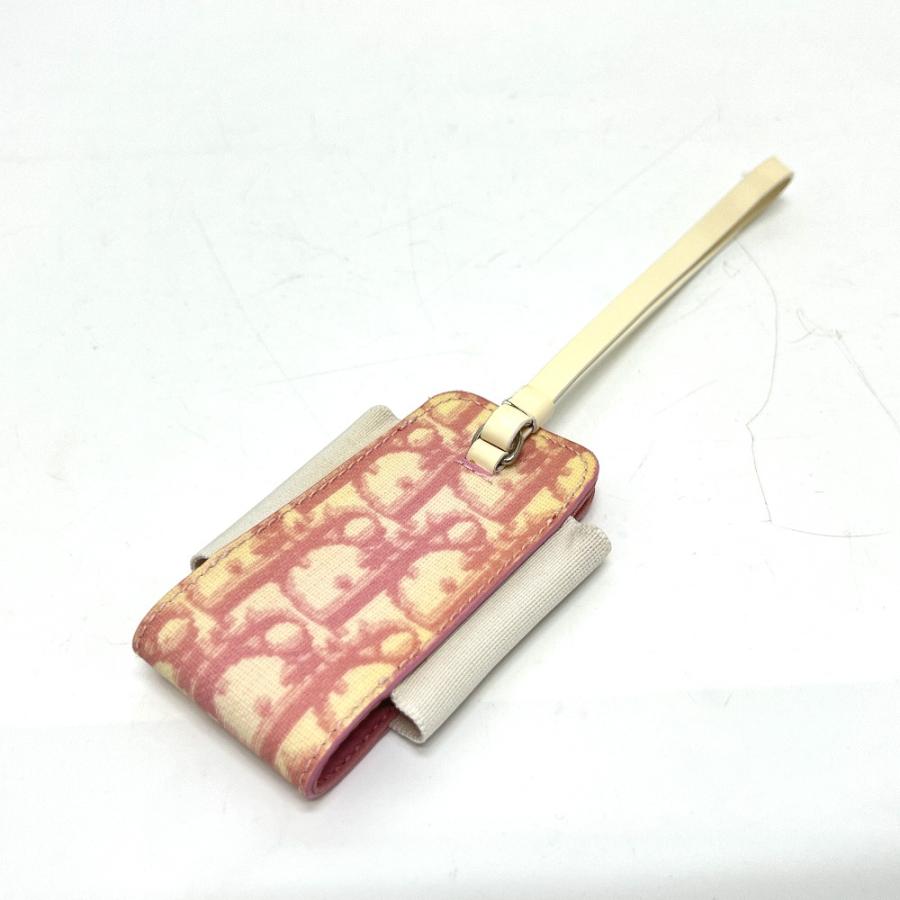 Dior ディオール トロッター No.2 ストラップ 携帯ケース ピンク レディース【中古】 |  | 01