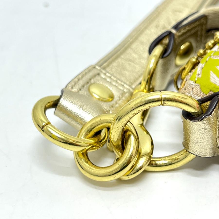 COACH コーチ F20761 ポピーデイジー フローラル アップリケ シグネチャー カバン バッグ 斜め掛け ショルダーバッグ ベージュ 【中古】 | COACH | 06