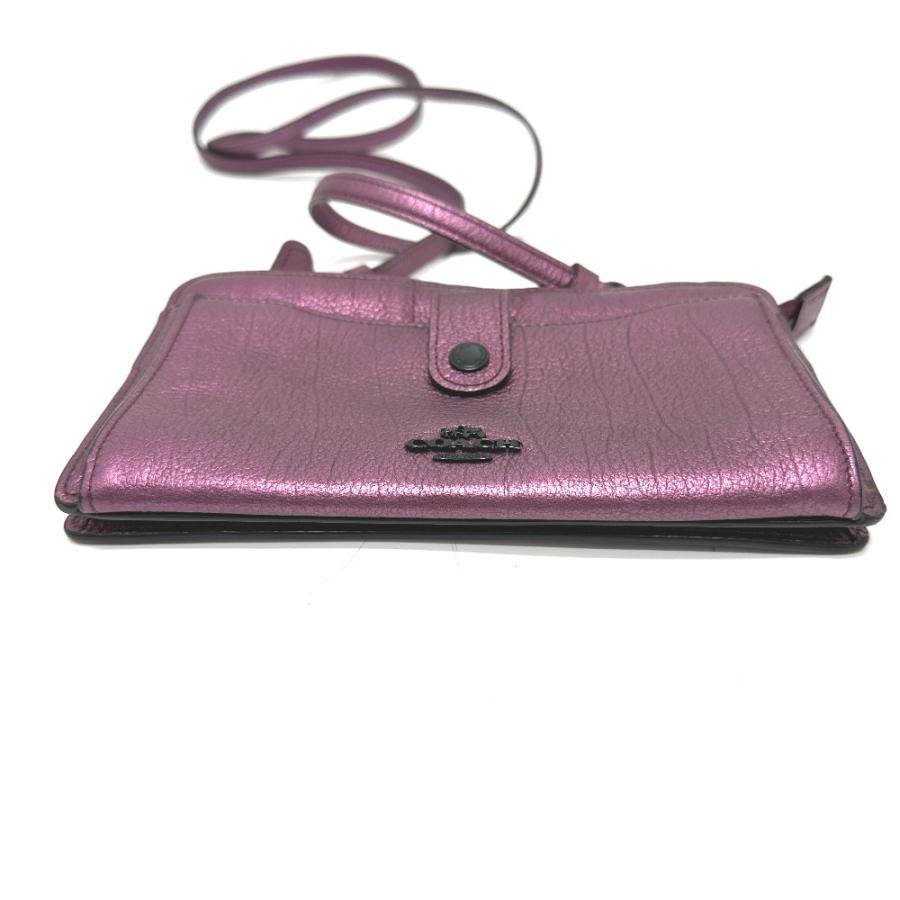 COACH コーチ 59958 ポップアップ  ウォレット メッセンジャーバック ショルダーバッグ パープル レディース【中古】 | COACH | 02
