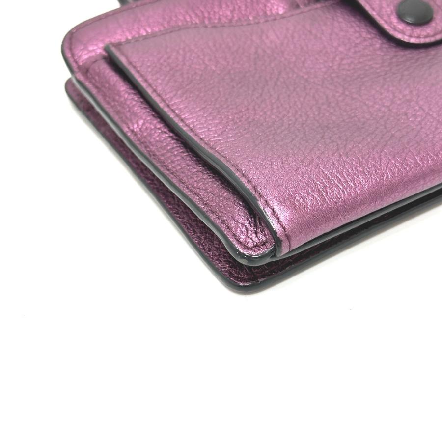 COACH コーチ 59958 ポップアップ  ウォレット メッセンジャーバック ショルダーバッグ パープル レディース【中古】 | COACH | 04
