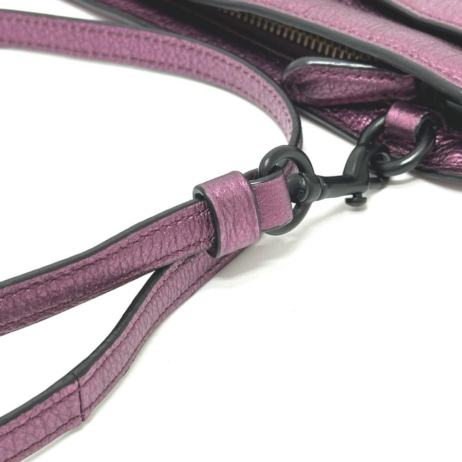 COACH コーチ 59958 ポップアップ  ウォレット メッセンジャーバック ショルダーバッグ パープル レディース【中古】 | COACH | 07
