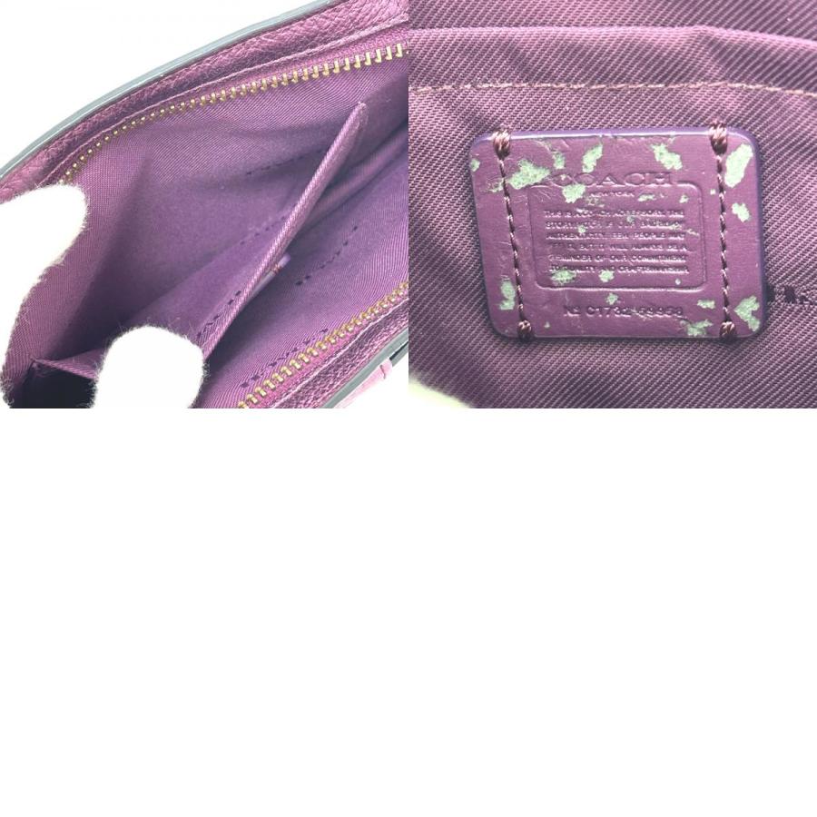 COACH コーチ 59958 ポップアップ  ウォレット メッセンジャーバック ショルダーバッグ パープル レディース【中古】 | COACH | 09