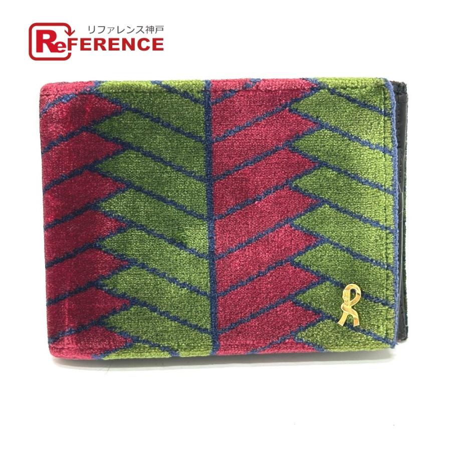 Roberta di Camerino ロベルタ・ディ・カメリーノ がま口 小物 財布 ロゴ 2つ折り財布 マルチカラー レディース【中古】 | ROBERTA DI CAMERINO