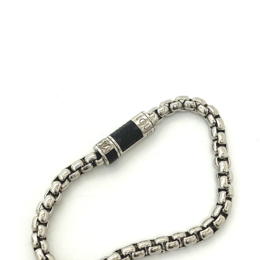 LOUIS VUITTON ルイヴィトン M63107 ブレスレット・チェーン モノグラム・エクリプス アクセサリー ブレスレット シルバー メンズ【中古】 | LOUIS VUITTON | 02