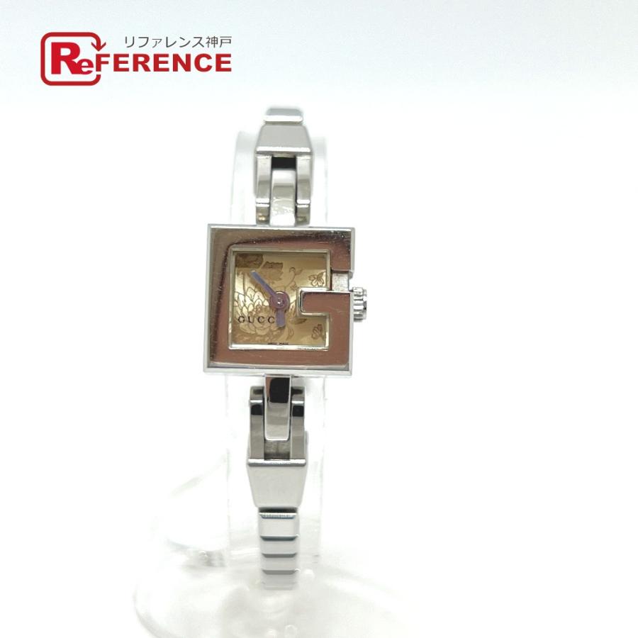 GUCCI グッチ 102 Gミニ スクエア チェーン クォーツ 腕時計 シルバー レディース【中古】 | GUCCI