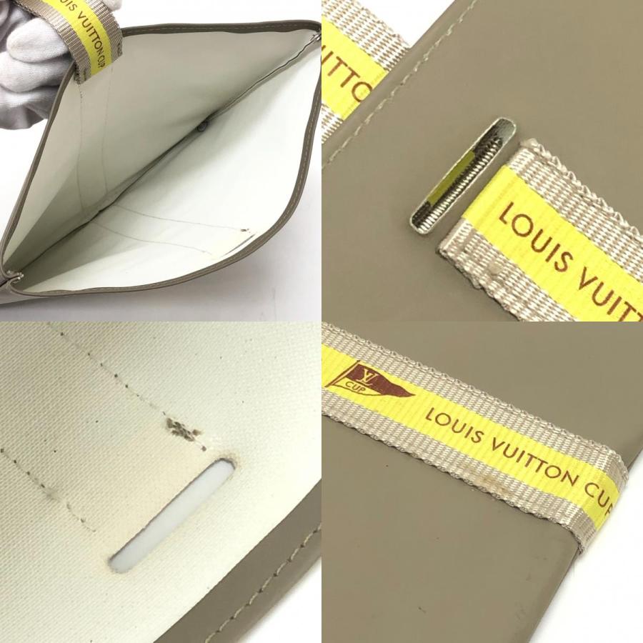 LOUIS VUITTON ルイヴィトン D60184 ルイヴィトンカップ 2003年アメリカズカップ ポーチ オリーブグリーン レディース【中古】 | LOUIS VUITTON | 09