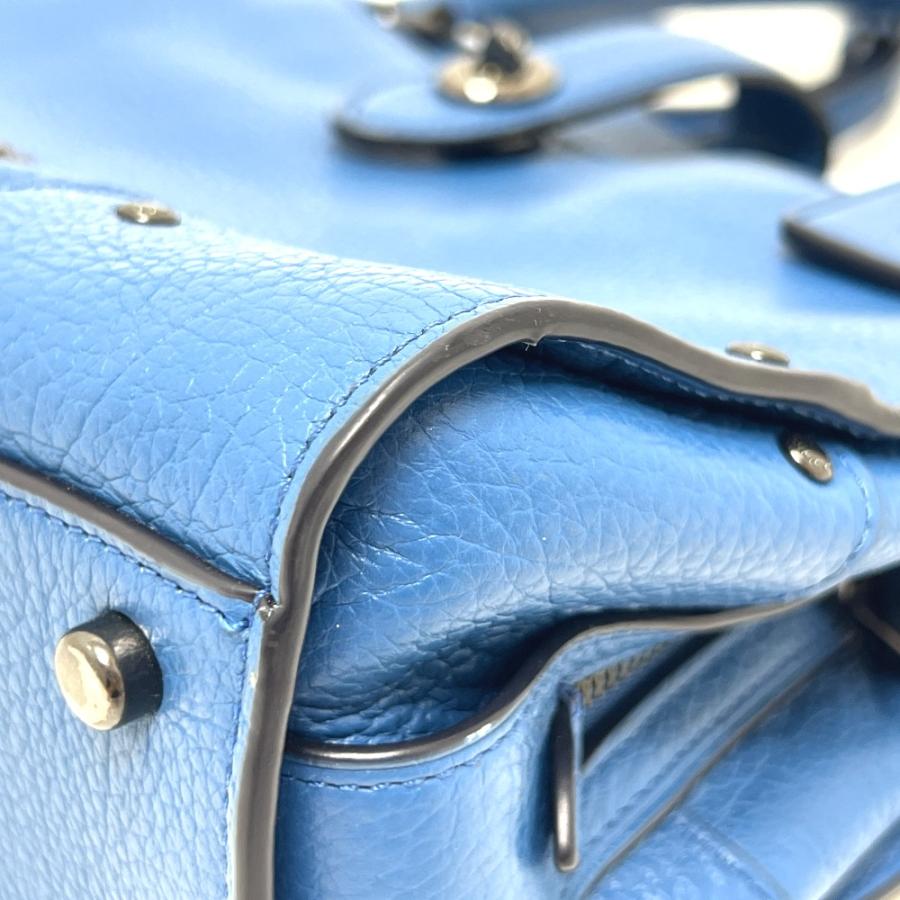 美品 COACH コーチ 37779 マーサーサッチェル24 2WAY カバン バッグ 斜め掛け ショルダーバッグ ハンドバッグ ブルー レディース【中古】 | COACH | 06