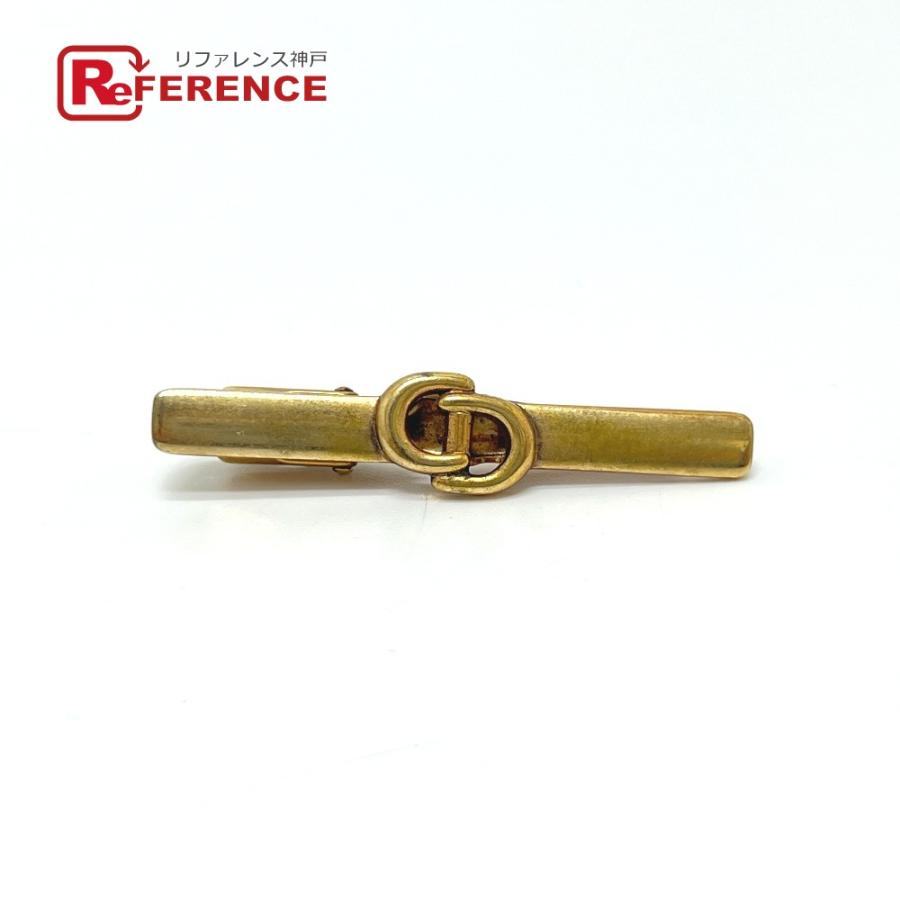 Christian Dior クリスチャンディオール CD ネクタイピン アクセサリー タイピン ゴールド レディース【中古】 | 