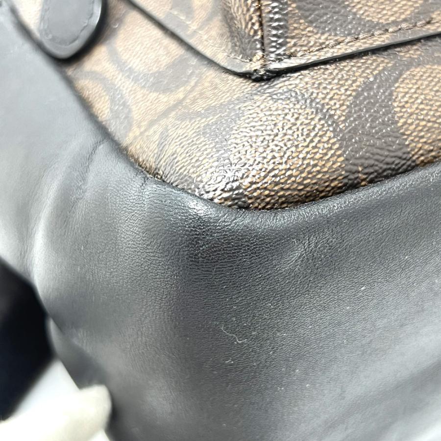 COACH コーチ F32200 チャーリー シグネチャー バックパック カバン バッグ リュック リュックサック ブラウン レディース【中古】 | COACH | 06