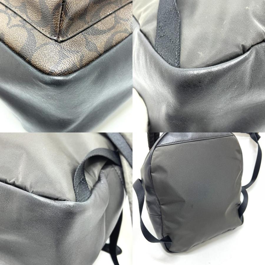 COACH コーチ F32200 チャーリー シグネチャー バックパック カバン バッグ リュック リュックサック ブラウン レディース【中古】 | COACH | 07