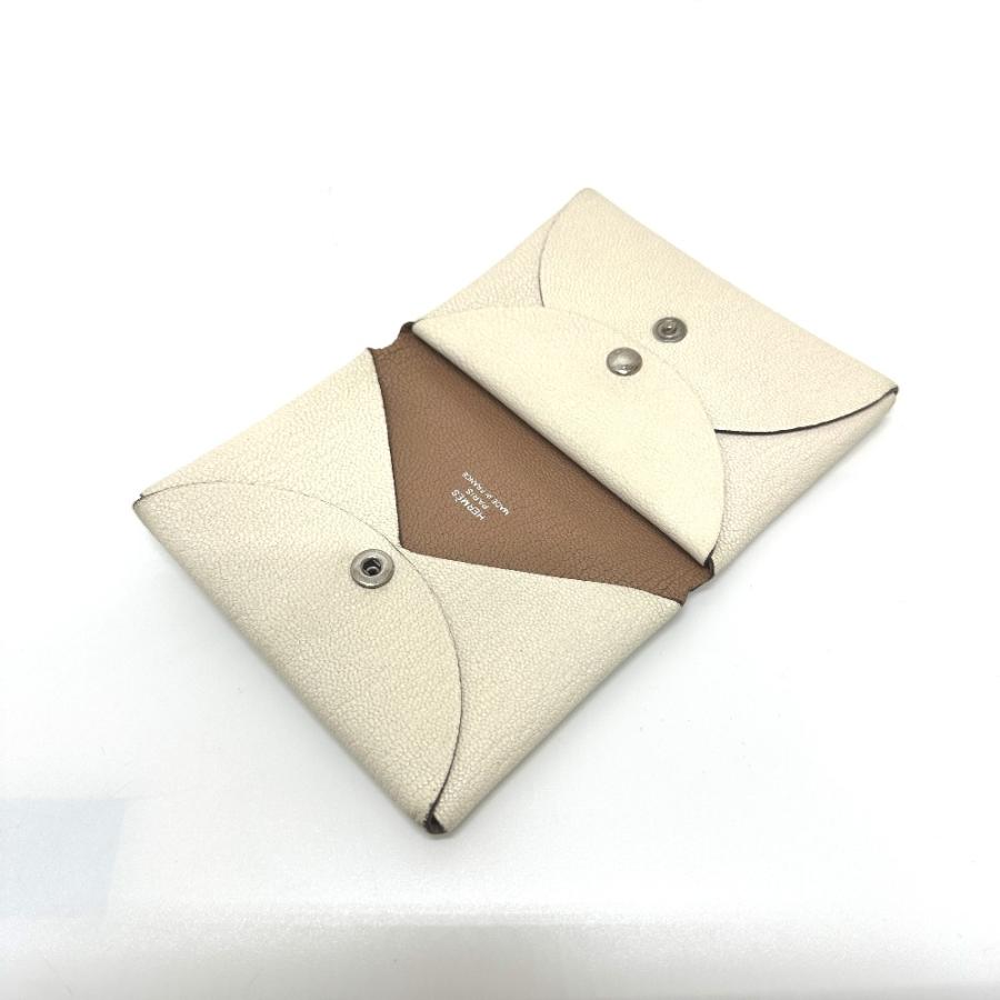 HERMES エルメス カルヴィデュオ カルヴィ デュオ カードケース 小銭入れ  財布 名刺入れ コインケース  2つ折り財布 ナタ/ケブラチョ | HERMES | 06