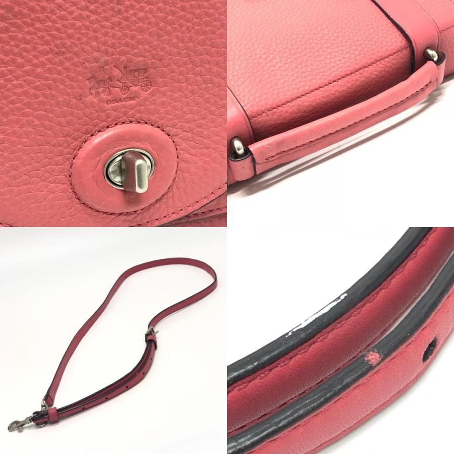 COACH コーチ 32262 ミニ ブルックリン 2WAY カバン ハンドバッグ 斜め掛け ブリーカー ショルダーバッグ ピンク レディース【中古】 | COACH | 07