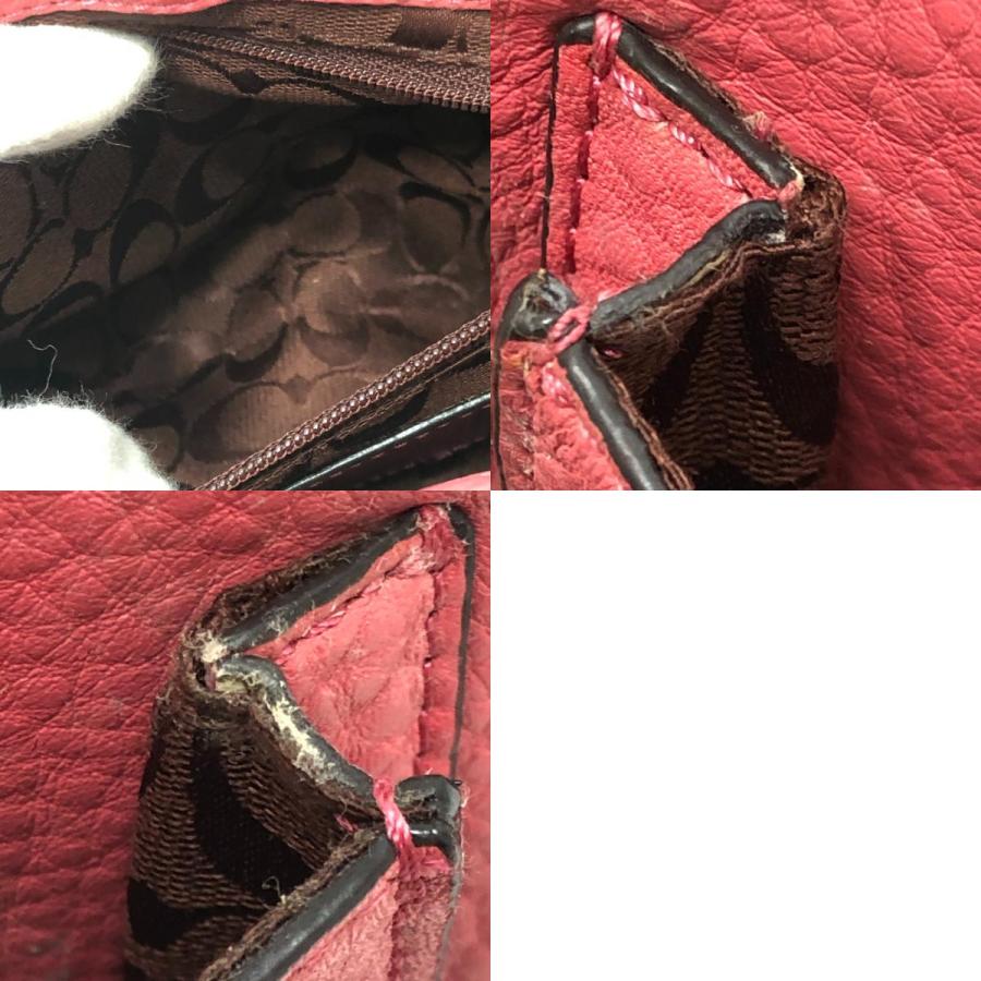 COACH コーチ 32262 ミニ ブルックリン 2WAY カバン ハンドバッグ 斜め掛け ブリーカー ショルダーバッグ ピンク レディース【中古】 | COACH | 09