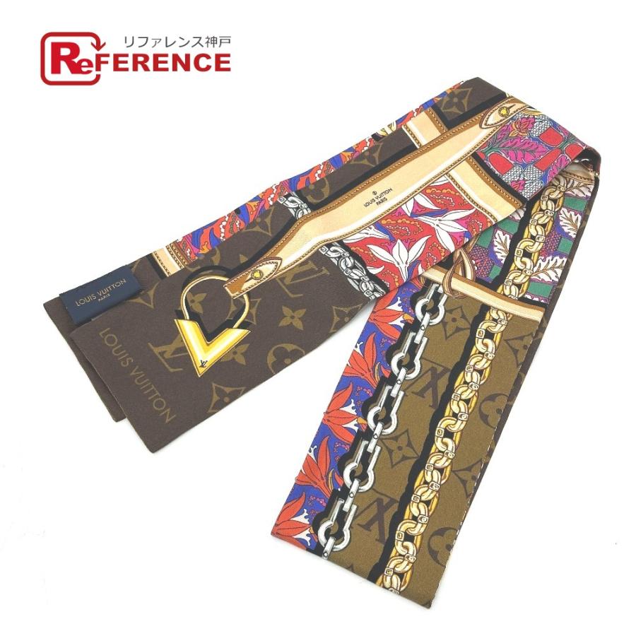 LOUIS VUITTON ルイヴィトン M76104 バンドー・コンフィデンシャル ガーデン バンドースカーフ スカーフ ブラウン レディース【中古】 | LOUIS VUITTON