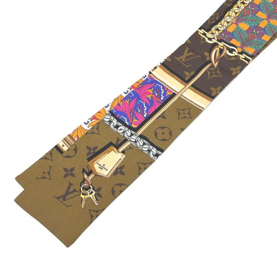 LOUIS VUITTON ルイヴィトン M76104 バンドー・コンフィデンシャル ガーデン バンドースカーフ スカーフ ブラウン レディース【中古】 | LOUIS VUITTON | 06