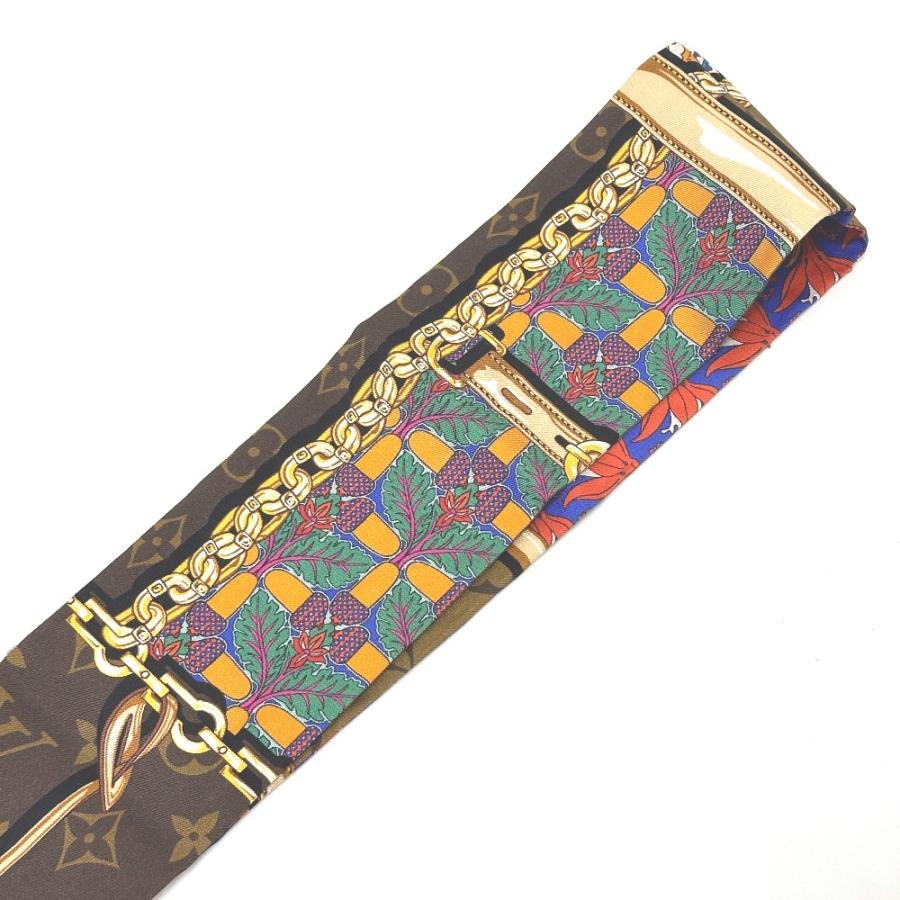 LOUIS VUITTON ルイヴィトン M76104 バンドー・コンフィデンシャル ガーデン バンドースカーフ スカーフ ブラウン レディース【中古】 | LOUIS VUITTON | 07
