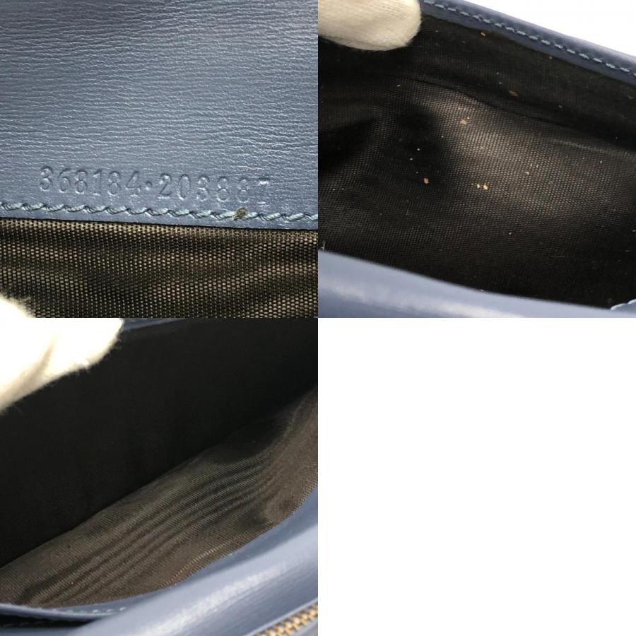 GUCCI グッチ 203887 ロングウォレット 2つ折り 財布 ウォレット 小物 長財布 クロコダイル ブルー メンズ【中古】 | GUCCI | 09