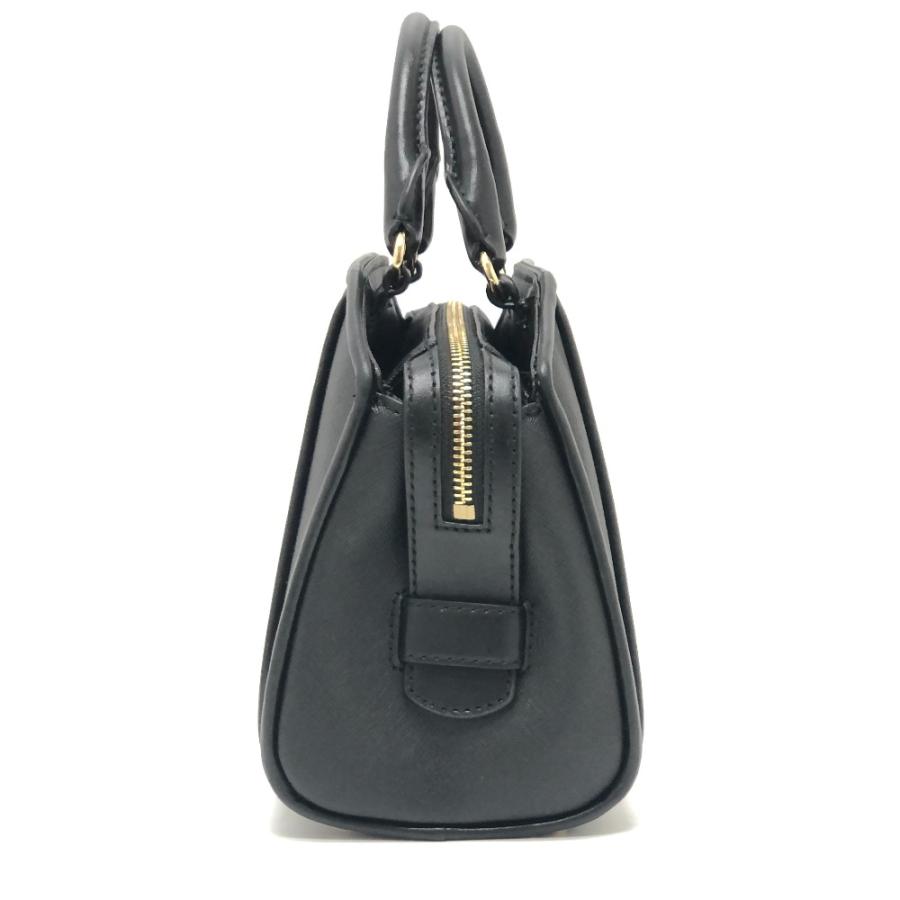 Michael Kors マイケルコース ロゴ カバン 2WAY 斜め掛け ショルダー CLEO サッチェル スモール ハンドバッグ ブラック レディース【中古】 | MICHAEL KORS | 03