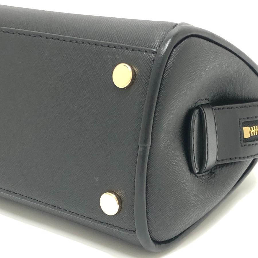 Michael Kors マイケルコース ロゴ カバン 2WAY 斜め掛け ショルダー CLEO サッチェル スモール ハンドバッグ ブラック レディース【中古】 | MICHAEL KORS | 05