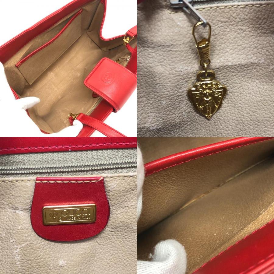 GUCCI グッチ 004-113-0364 GG柄 カバン 2WAY セカンドバッグ クラッチ オールドグッチ ショルダーバッグ レッド レディース【中古】 | GUCCI | 07