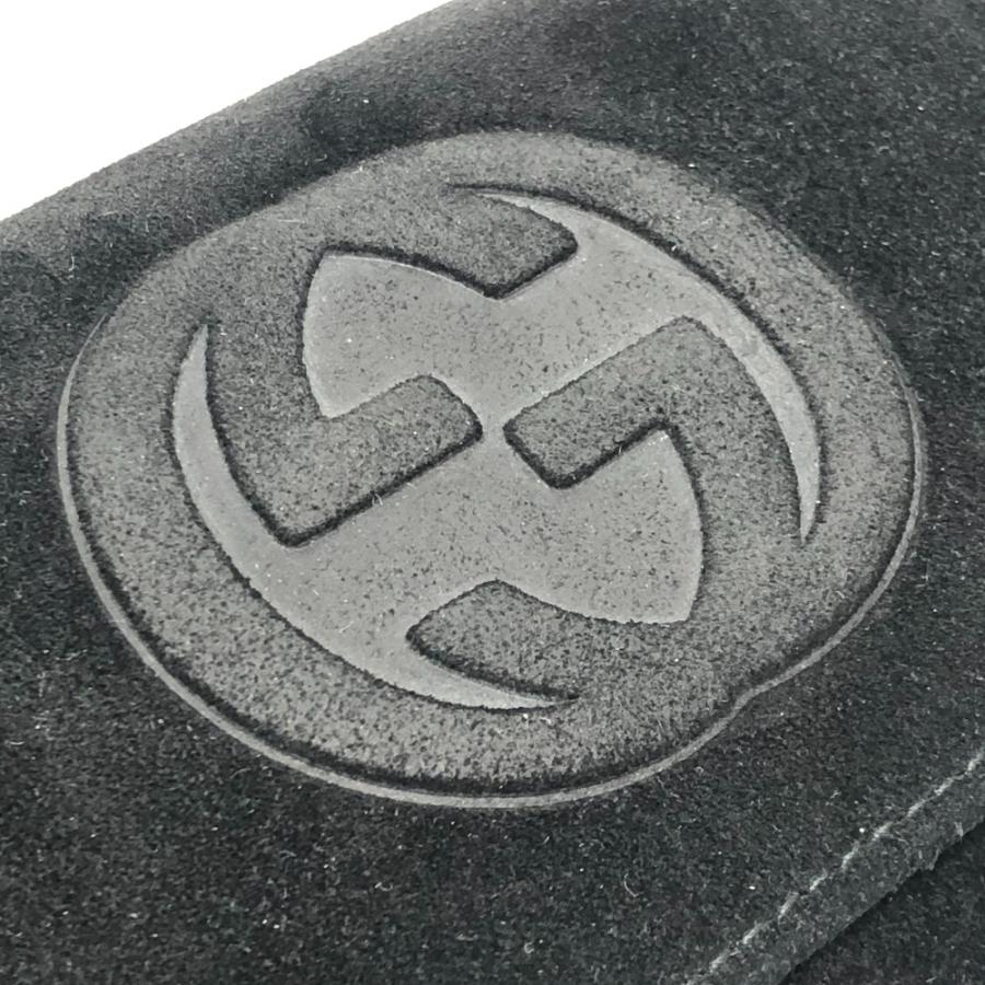 GUCCI グッチ インターロッキングG ロングウォレット 財布 フラップ オールドグッチ 長財布 スエード ブラック レディース【中古】 | GUCCI | 06