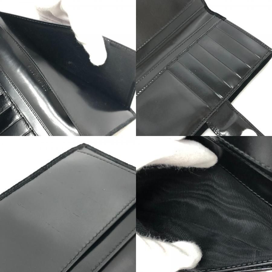 GUCCI グッチ インターロッキングG ロングウォレット 財布 フラップ オールドグッチ 長財布 スエード ブラック レディース【中古】 | GUCCI | 08