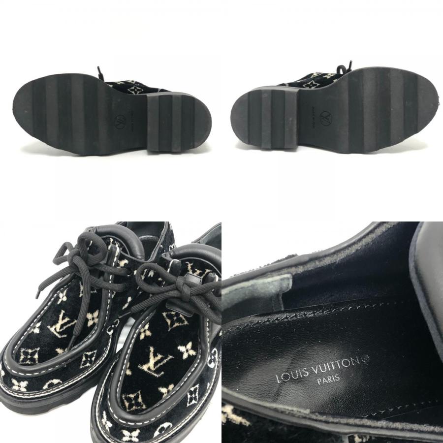 LOUIS VUITTON ルイヴィトン LVボブール・ライン ダービー 靴 ローファー チャンキーヒール レザーシューズ ブラック レディース【中古】 | LOUIS VUITTON | 07
