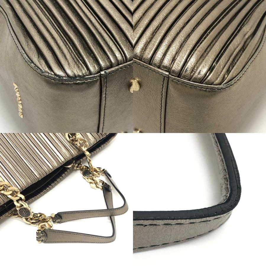 BVLGARI ブルガリ モネーテ ナッパプリセ カバン バッグ チェーン 肩掛け ショルダーバッグ トートバッグ ゴールド レディース【中古】 | BVLGARI | 07